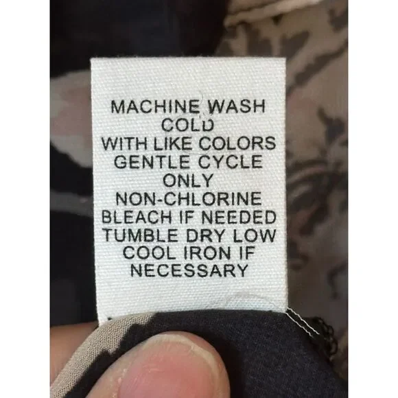 Adyson Parker Shear Floral Peasant Ruffle Blouse M - Picture 5 of 11